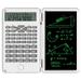 huanledash Calculator Clamshell Design Double Line Display Smart Writing One Click Delete LCD Screen Calculator ABS 240 Arithmetic Functions Digital Calculator Office Supplies