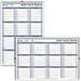 2024 BluelineÂ® Net Zero Carbon Laminated Yearly Wall Calendar 24 x 36 30% Recycled January To December 2024 C177868