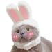 Taicanon Funny Pet Dog Cat Cap Costume Warm Rabbit Hat Costume Photo Props Headwear