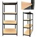 63 Metal Multi-Use Storage Shelves Heavy Duty Steel Frame 4-Tier Garage Shelf for Home/Office/Dormitory/Garage