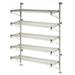 24 Deep x 72 Wide x 63 High 5 Tier Adjustable Wall Mount Shelving Kit