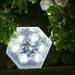 Lighting Ceiling Solar Light Solar Garden Ice Tile Buried Ornaments Solar Garden Lights Imitation Glass Floor Tile Lights Ambient Lights White Light Lights Outdoor Decorative Hexagonal White