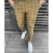 Cool and Casual Vibes HIMIWAY Men s Pants Men s Fashion Stretch Dress Pants Slim Fit Plaid Pants Business Suit Pants Casual Golf Pants Khaki S