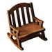 Skindy Retro Creative Mini Rocking Chair - 1:12 Ratio Dollhouse Swing Rocking Chair for Scene Ornament