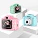 Kids Digital Video Camera 2 in Mini Rechargeable Children Camera Shockproof 8mp Hd Toddler Cameras ï¼ˆGreenï¼‰