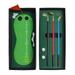 FaLX Set of Mini Golf Pen Set - Highly Reductive Golf Mini Course - Stress Relief Putting Green - Includes 3 Clubs Balls and Flag - Table Golf Game