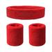 Wendunide 2024 Clearance Sales Casual Pants for Woman Sweatband Set 1 Headband and 2 Wristbands for Sports & More Red