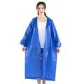 Jygee Portable Reusable Men Women Emergency Waterproof raincoat Hiking outdoor rain Raincoat Canopy Shelter Hiking Outdoor Cping Rain Cover Poncho blue