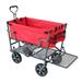 Mac Sports Double Decker Wagon: Red - Collapsible Outdoor Utility Garden Cart 150 Lb Capacity 32.5 x 17.5 x 10.5