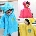 Ludlz Kids Cute Raincoat Waterproof Rain Poncho Jacket Coat for Girls Boys 1-8 Years Cute Big Ear Waterproof Button Closure Kid Raincoat Children Rain Cape