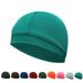 Quick Dry Cycling Caps Sports Running Motorcycle Helmet Inner Liner Beanie Caps Moisture Wicking Cooling Outdoor Sport Hat Dark green