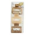 Scunci by Conair Hair Claw Clips for Women Hair Claw Clip Set Chunky No-Slip Hair Clips in Neutral Taupe and Blonde Shades 3 Pack