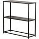 Table Console Design Industriel Moderne Metal - Noir