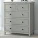 Red Barrel Studio® Izak 5 - Drawer Dresser Wood in Gray/Brown | 36 H x 32.6 W x 15.35 D in | Wayfair 3D17F59390C741D099A6E2543A65D97A