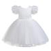 Herrnalise Baby Clothes Girls Embroidery Rhinestone Bowknot Birthday Party Gown Long Dresses mesh princess dress children s performance princess dress for girl for 2-8 Years