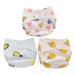 Frcolor 3pcs Baby Diapers Reusable Nappies Cloth Diaper Washable Infants Children Baby Cotton Training Pants Panties Size S (Loving Heart + Pineapple + Ice-cream)