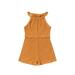 ZRBYWB Toddler Halter Jumpsuit Solid Color Lace Up Children s Jumpsuit Outdoor Wear Cute Summer Clothes