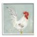 Stupell Farmhouse Rooster Chicken Animal Animals & Insects Painting White Framed Art Print Wall Art