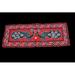 OMSutra OMTX3128-RBlk Mandala Applique Boho Tapestry for Wallhanging Decor - Red & Black