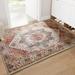 Softlife Oriental Traditional Area Rug for Living Room Durable Washable Persian Carpet Non Slip Boho Rugs for Bedroom 2 x3 Orange