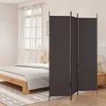 Gecheer 3-Panel Room Divider Brown 59.1 x78.7 Fabric