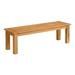 Afuera Living 18 Contemporary Wood Outdoor Dining Bench in Natural Oil