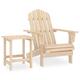 Gecheer Patio Adirondack Chair with Table Solid Fir Wood