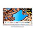 Toshiba 24WK3C64DAW 24 Zoll Fernseher/Smart TV (HD Ready, HDR, Alexa Built-In, Triple-Tuner, Bluetooth) - Inkl. 6 Monate HD+ [2023], Weiß