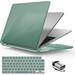 IBENZER Compatible with 2023 2022 MacBook Air 13 inch case M2 A2681 Hard Shell Case with Keyboard Cover for New M2 Mac Air 13.6 in with Touch ID Midnight Green W-MAT13-KK-MTGN+1