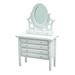 Skindy 1:12 Miniature Dresser: Mirror Drawer Design Stable Support Non-Fading Free Standing Dressing Table Model for Entertainment