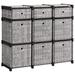 Rebrilliant Wernersville 32.9" Storage Drawer Metal/Fabric in Gray | 31.2 H x 32.9 W x 11.8 D in | Wayfair A3B8D0ED905F4B66A5108487005E9C3C