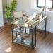 17 Stories Arah L-Shaped Desk Wood/Metal in Brown | 28.7 H x 43.3 W x 30.7 D in | Wayfair A5FC005C7EA24DB8B45C6BD33BF8F500