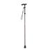 Tomshoo Aluminium Alloy Folding Cane Portable Hand Walking Stick Trekking Hiking Sticks 4 Section Adjustable Canes with Comfortable Handle