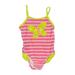 OshKosh B'gosh One Piece Swimsuit: Pink Stripes Sporting & Activewear - Size 4Toddler