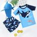 Baby Clothes Clearance! Joau Baby Toddler Boys Two Pieces Swimsuit Sets Cute Print Bathing Suits Sunsuit Swimwear Set with Hat for 2-7 Years Old