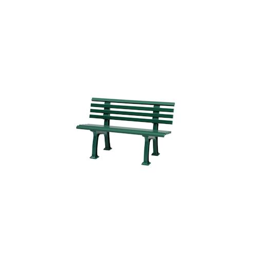 PROREGAL Gartenbank Antigua | 2-Sitzer | Grün | HxBxT 74x120x54cm | UV-beständiger Kunststoff | Parkbank Sitzbank Gartenbänke Balkon Terrasse