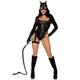 LEG AVENUE Damen 3-teiliges Halloween-Kostüm mit Bodysuit, Größe L, Schwarz