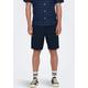 Shorts ONLY & SONS "ONSLINUS 0007 COT LIN SHORTS NOOS" Gr. XL, N-Gr, blau (dark navy) Herren Hosen Shorts