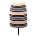 Ann Taylor Casual Skirt: Pink Stripes Bottoms - Women's Size 8