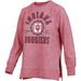 Women's Pressbox Crimson Indiana Hoosiers Sun Washed Bishop Pullover Sweatshirt