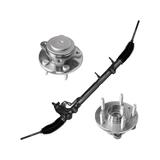 2008-2009 Ford Taurus Front and Rear Steering Rack and Wheel Hub Kit - Detroit Axle