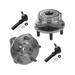 1996-2000 Dodge Grand Caravan Front Wheel Hub Assembly and Tie Rod End Kit - Detroit Axle