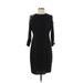 Calvin Klein Casual Dress - Sheath: Black Solid Dresses - Women's Size 4