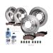 2001-2003 Toyota Sequoia Front and Rear Brake Pad and Rotor Kit - Detroit Axle