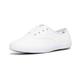 Keds Women's Champion Leather Lace Up Sneaker, White White, 7 UK