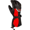 Klim Fusion Snowmobile Gloves, black-red, Size M
