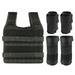 Carevas Max Loading 15kg35kg Adjustable Vest Weight Exercise Weight Loading Cloth Strength Training with 6kg Leg Weight 5kg Arm Weight (Empty)