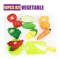 Pretend Play Food Sets for Kids Kitchen Pizza Toy Food Cutting Fake Food Fruits Vegetables Play Kitchen Accessories Gifts