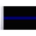 Pro Pad FLG-TBL-POL Sleeved 6 by 9-inch Motorcycle Flag with 1/2 Sleeve Fits 3/8 Flag Mount Poles Police Thin Blue Line Made in the USA