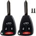 OHT692713AA 2X Flip Key Fob 4 Buttons Keyless Entry Remot Replacement for Chrysler 300 Aspen Key Remote 300 Car